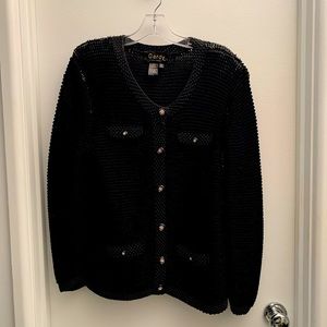Womens GARDY Black SEQUIN SWEATER SIZE L